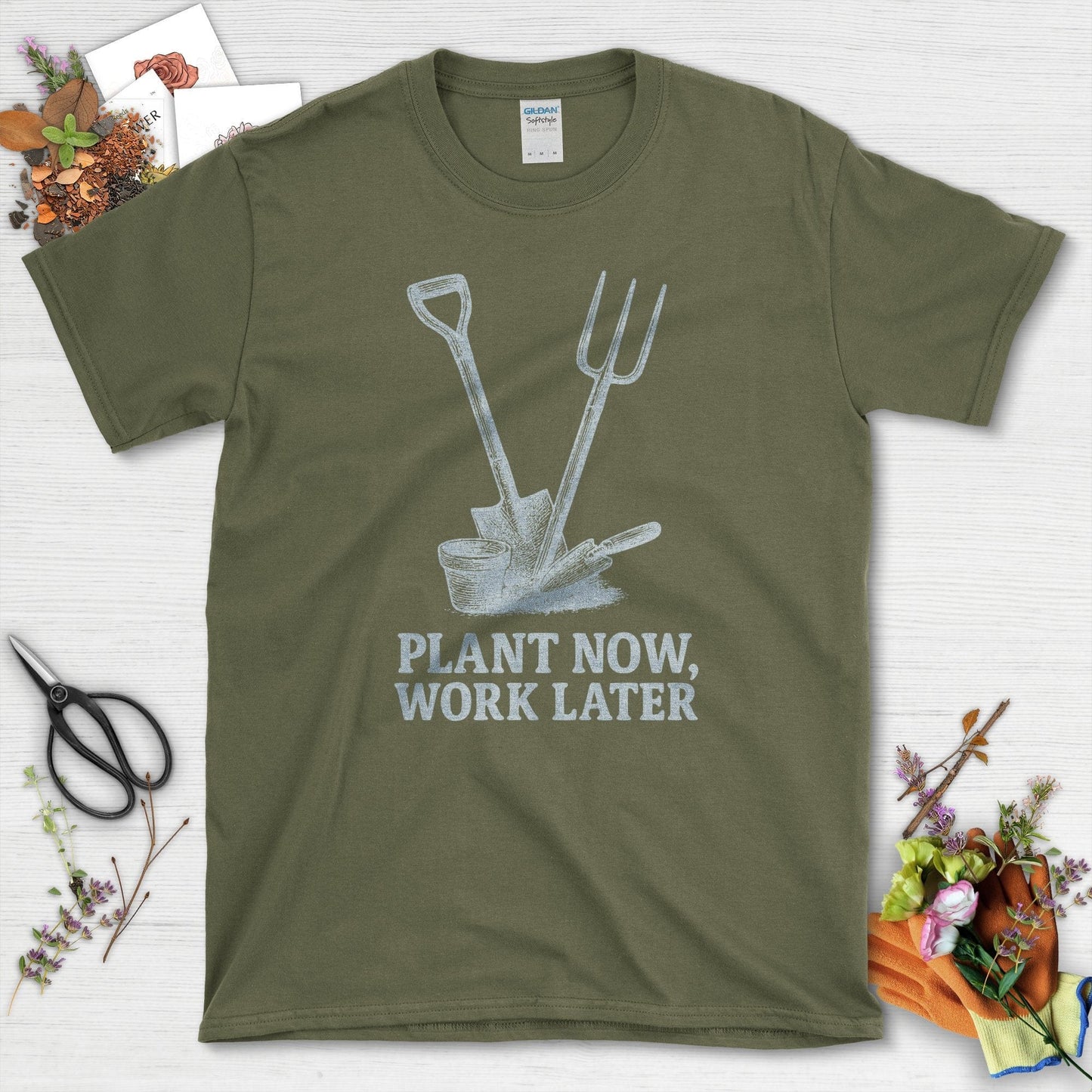Plant Now Work Later T-Shirt