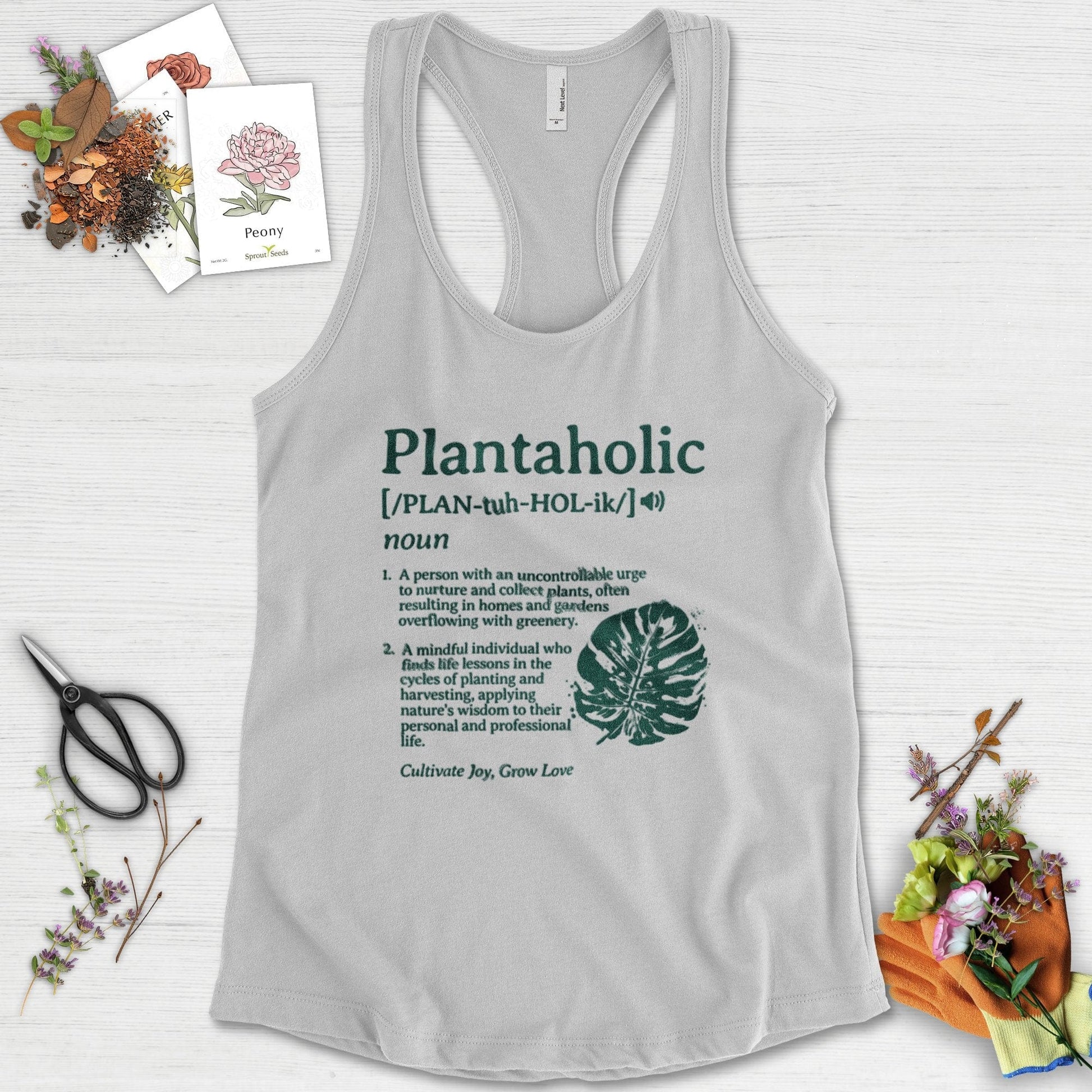 Plantaholic Definition Racerback