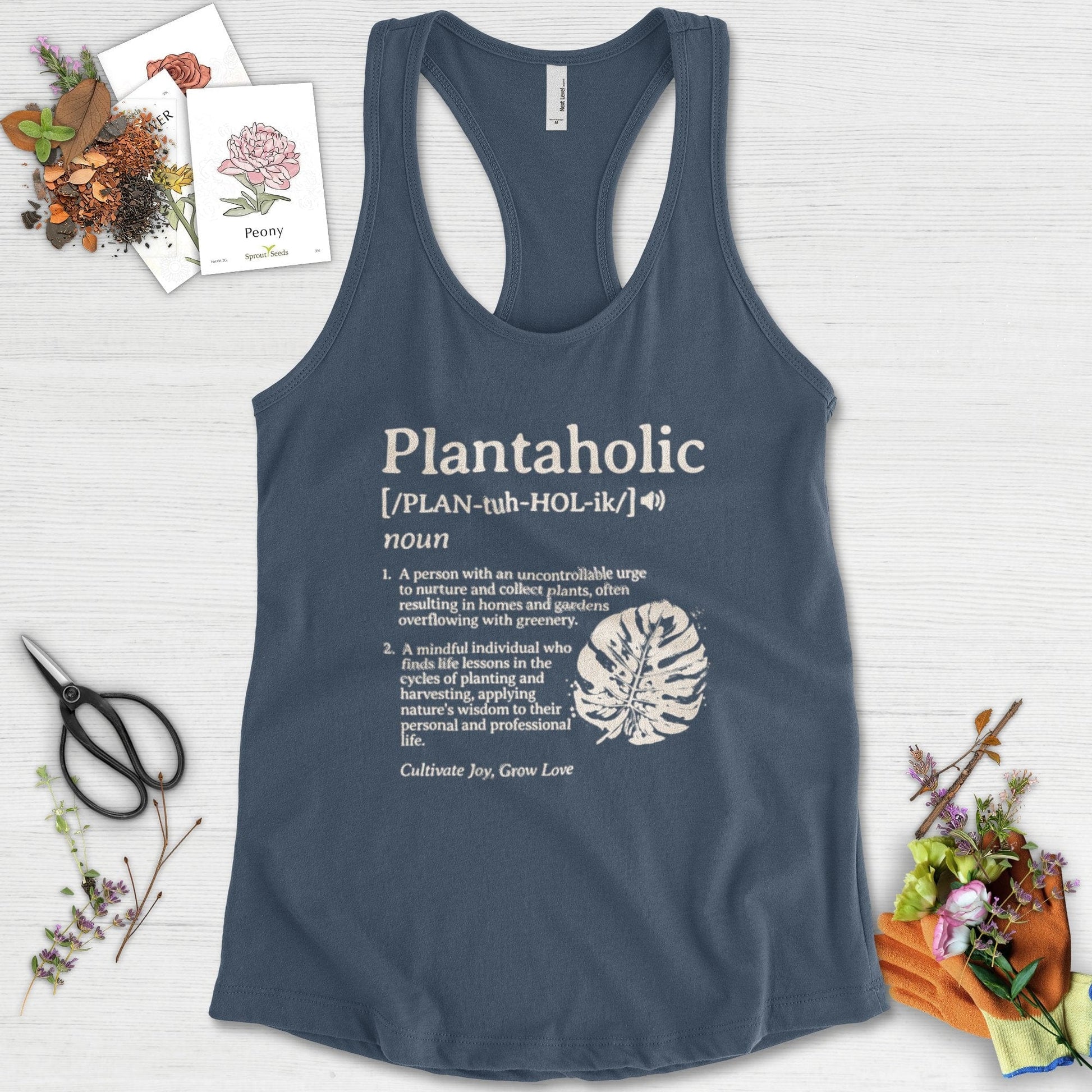 Plantaholic Definition Racerback