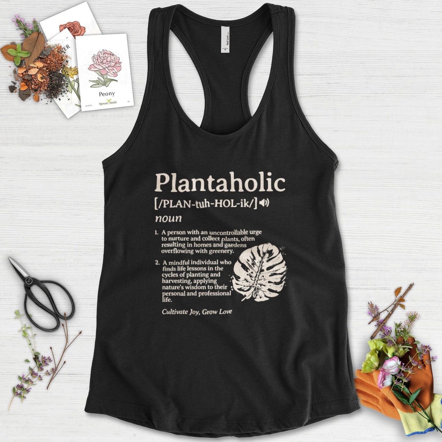 Plantaholic Definition Racerback