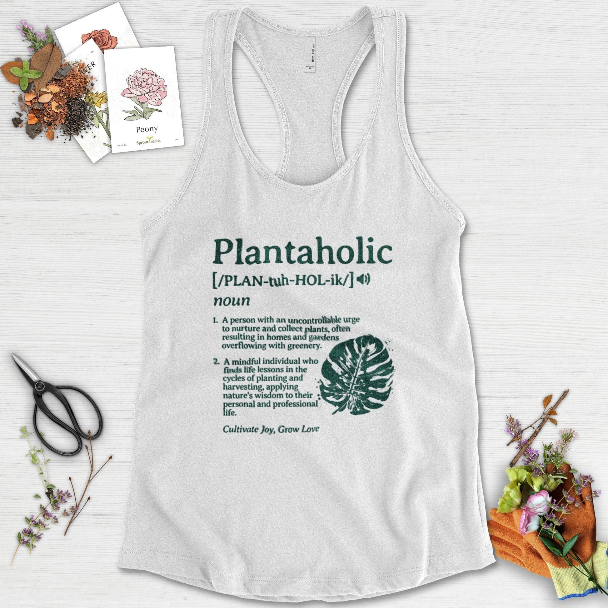 Plantaholic Definition Racerback