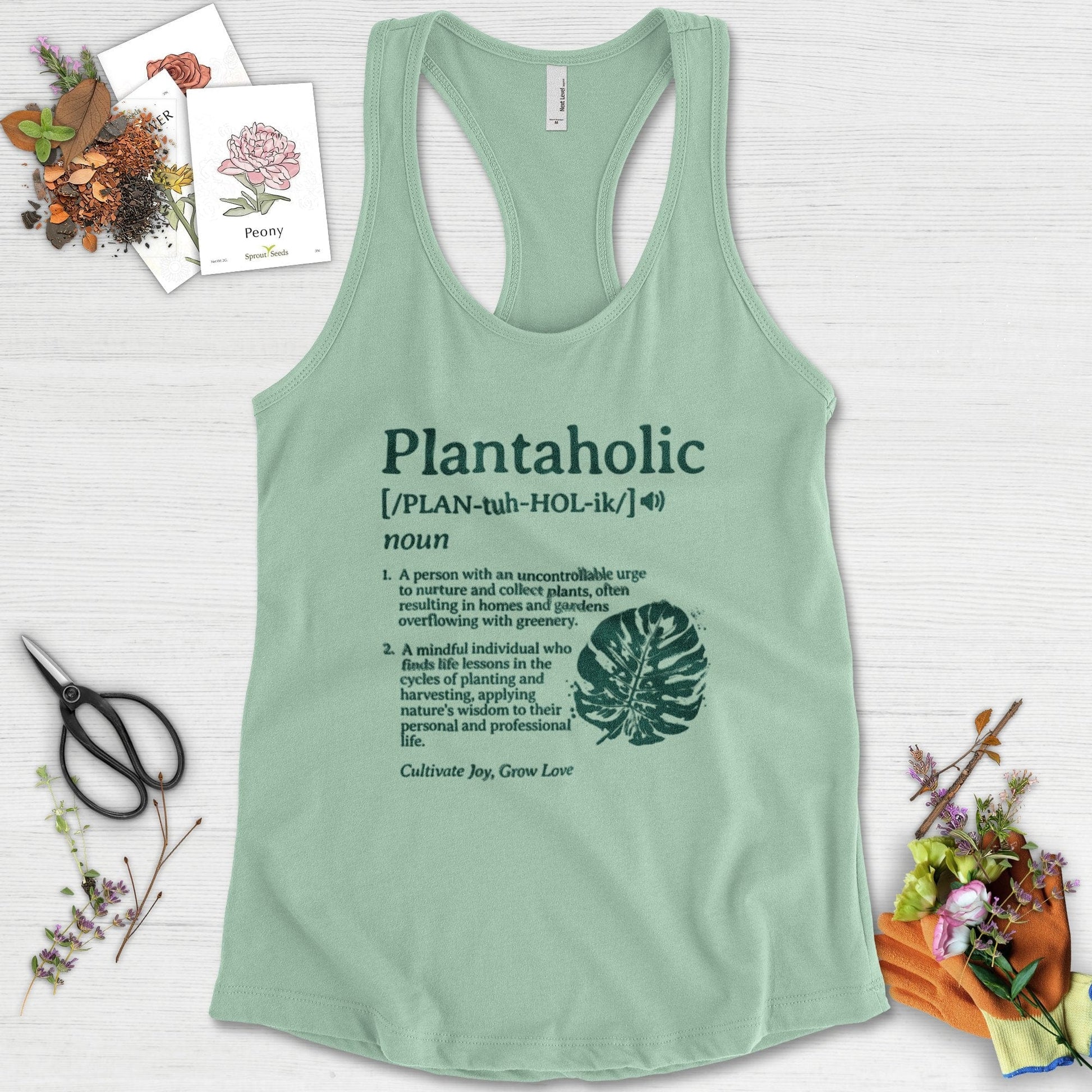 Plantaholic Definition Racerback