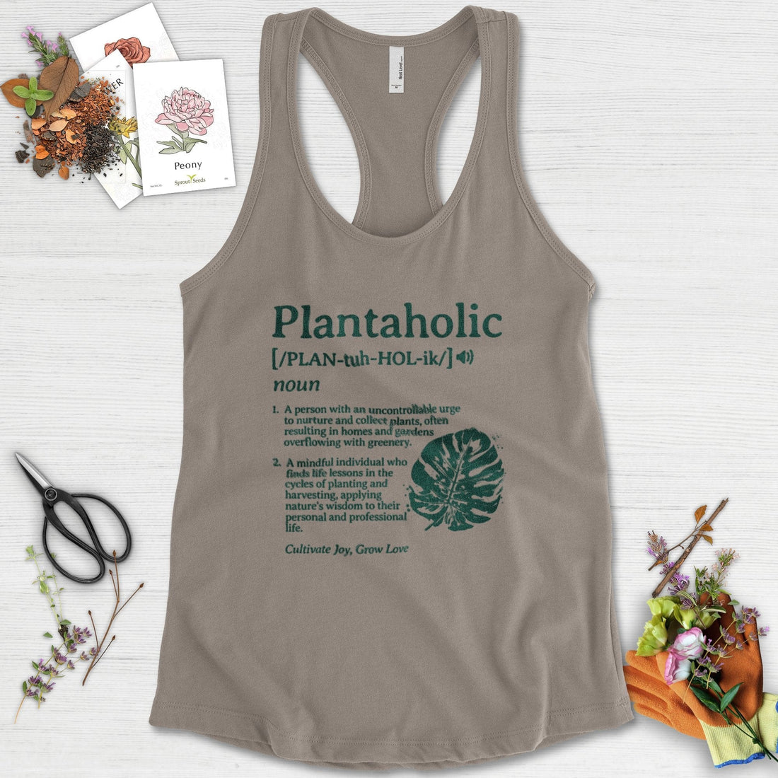 Plantaholic Definition Racerback