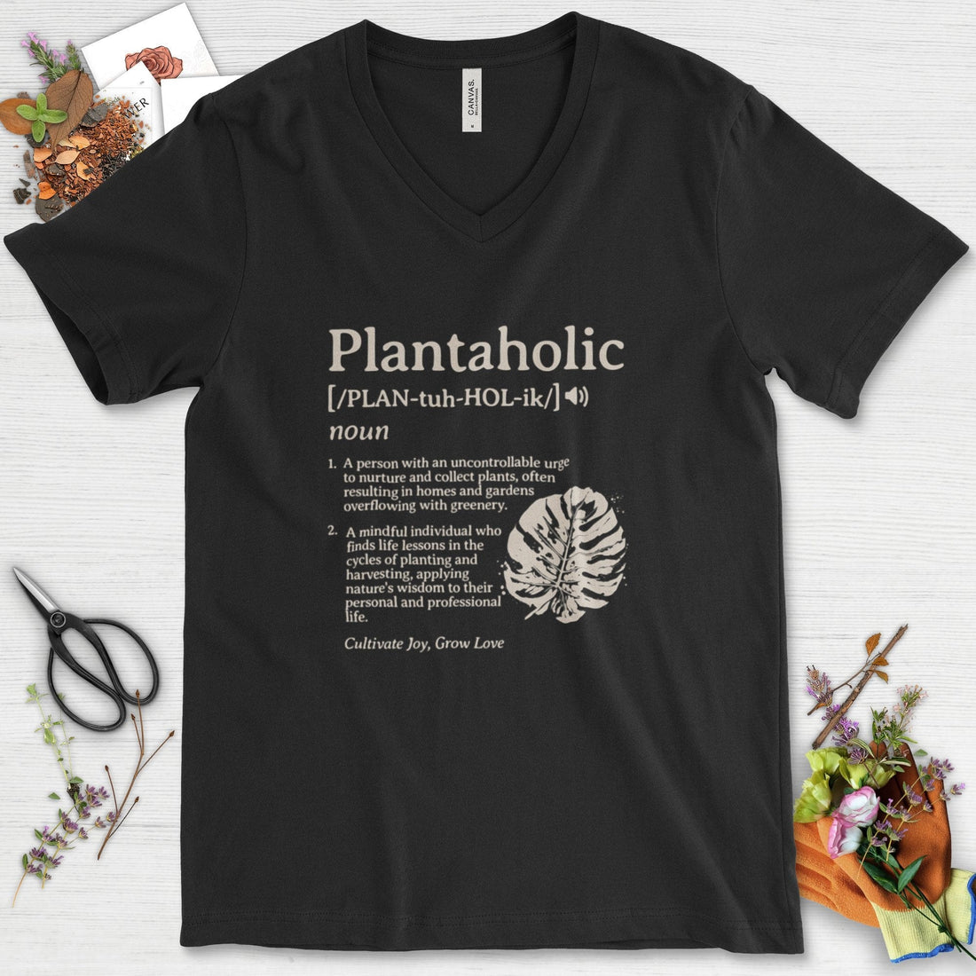 Plantaholic Definition V-Neck