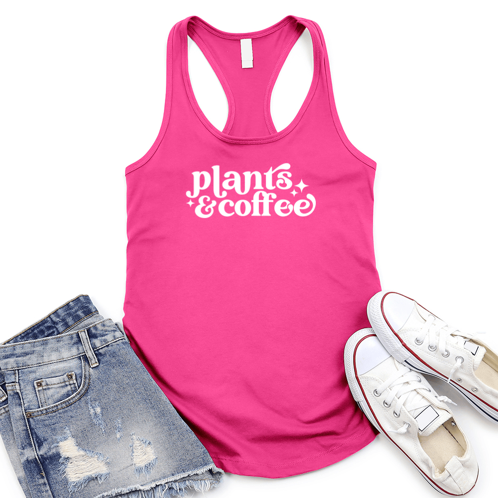 Plants And Coffee Women's Racerback Tank Top