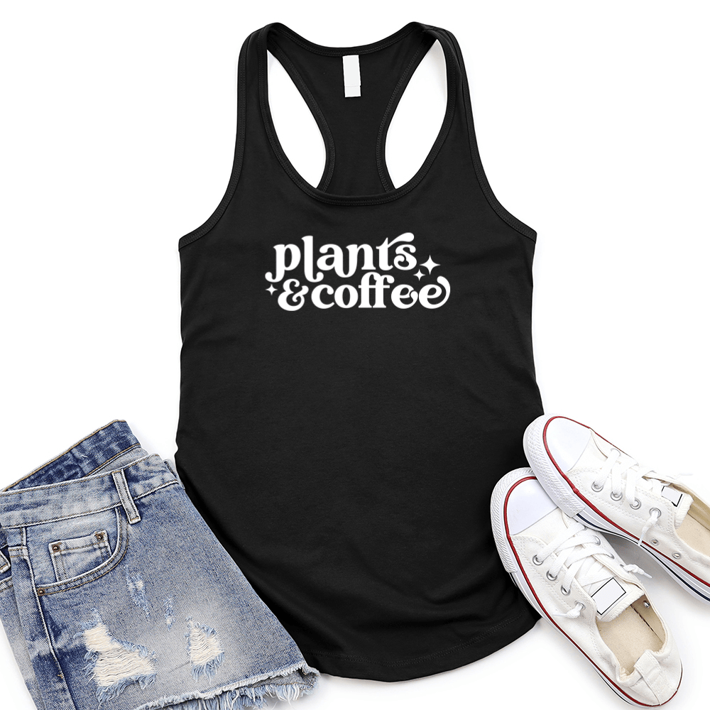 Plants And Coffee Women's Racerback Tank Top