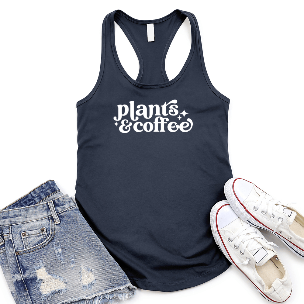 Plants And Coffee Women's Racerback Tank Top