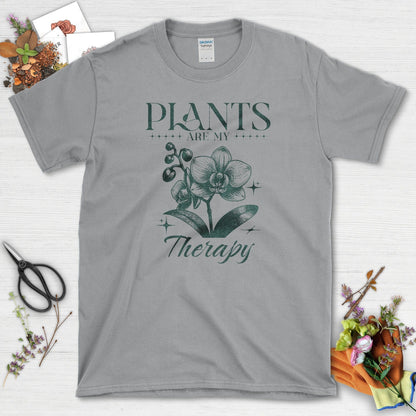 Plants Are My Therapy Graphic Design T-Shirt