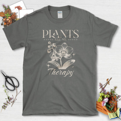 Plants Are My Therapy Graphic Design T-Shirt