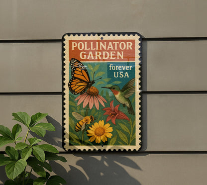 Pollinator Garden Metal Sign