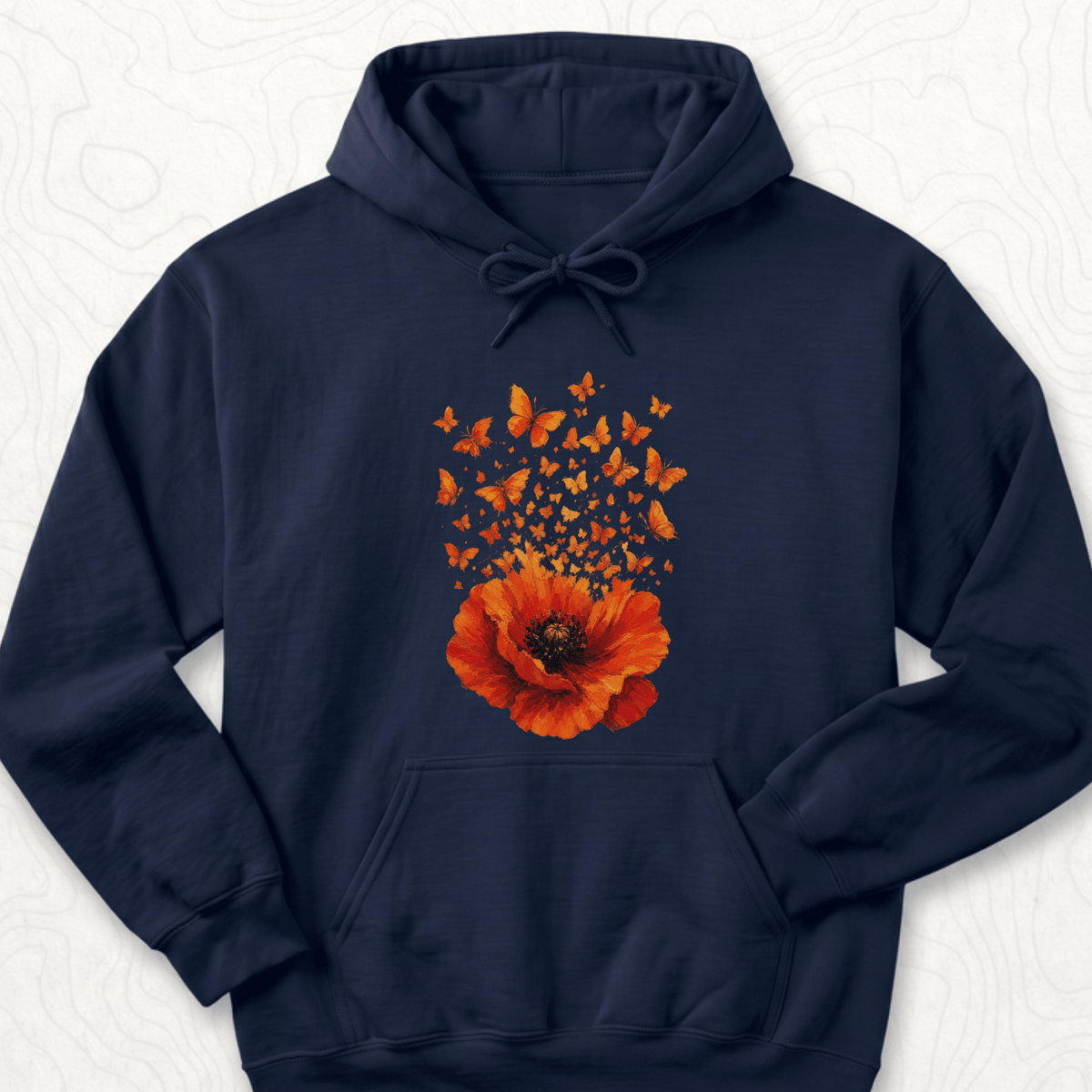 Poppy Butterflies Hoodie