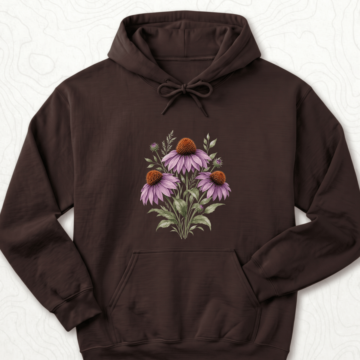 Purple Coneflower Hoodie
