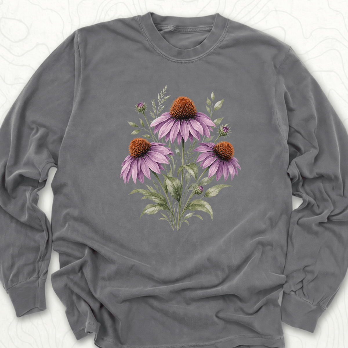 Purple Coneflower LS T-shirt