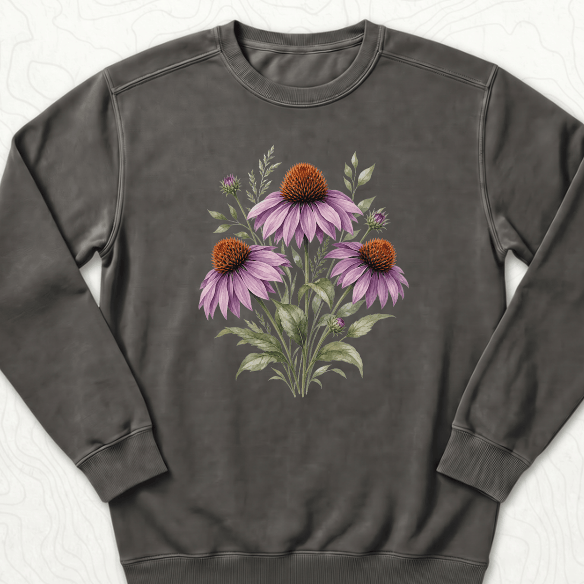 Purple Coneflower Sweatshirt