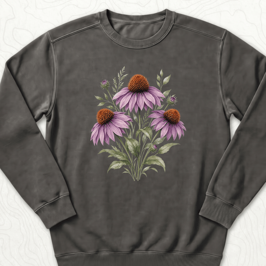 Purple Coneflower Sweatshirt