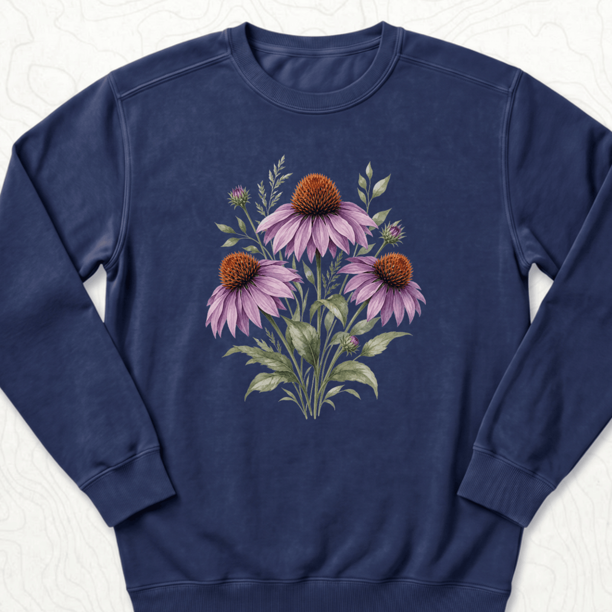 Purple Coneflower Sweatshirt