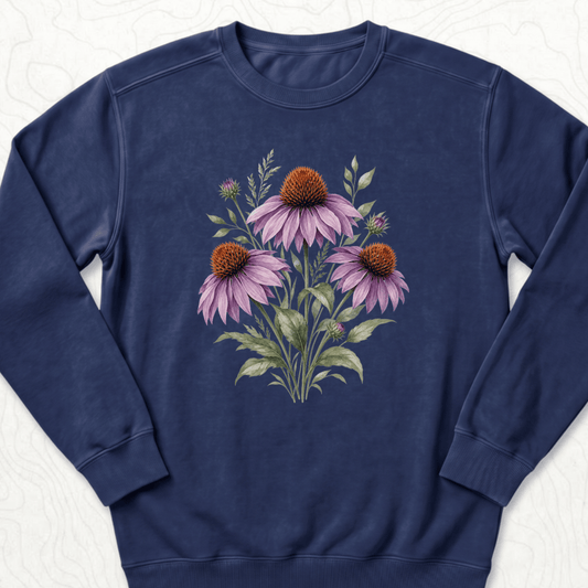 Purple Coneflower Sweatshirt