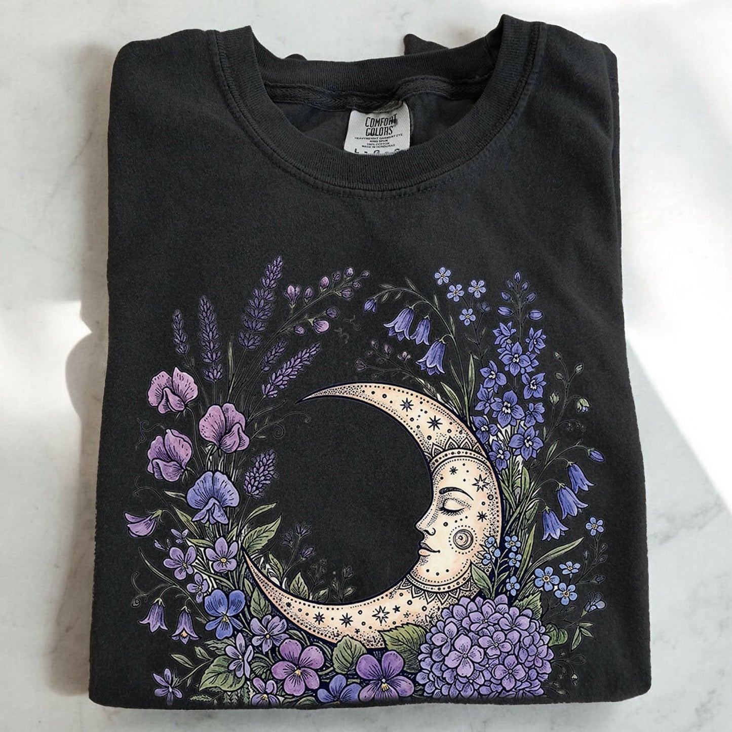 Purple Moon Floral T-Shirt
