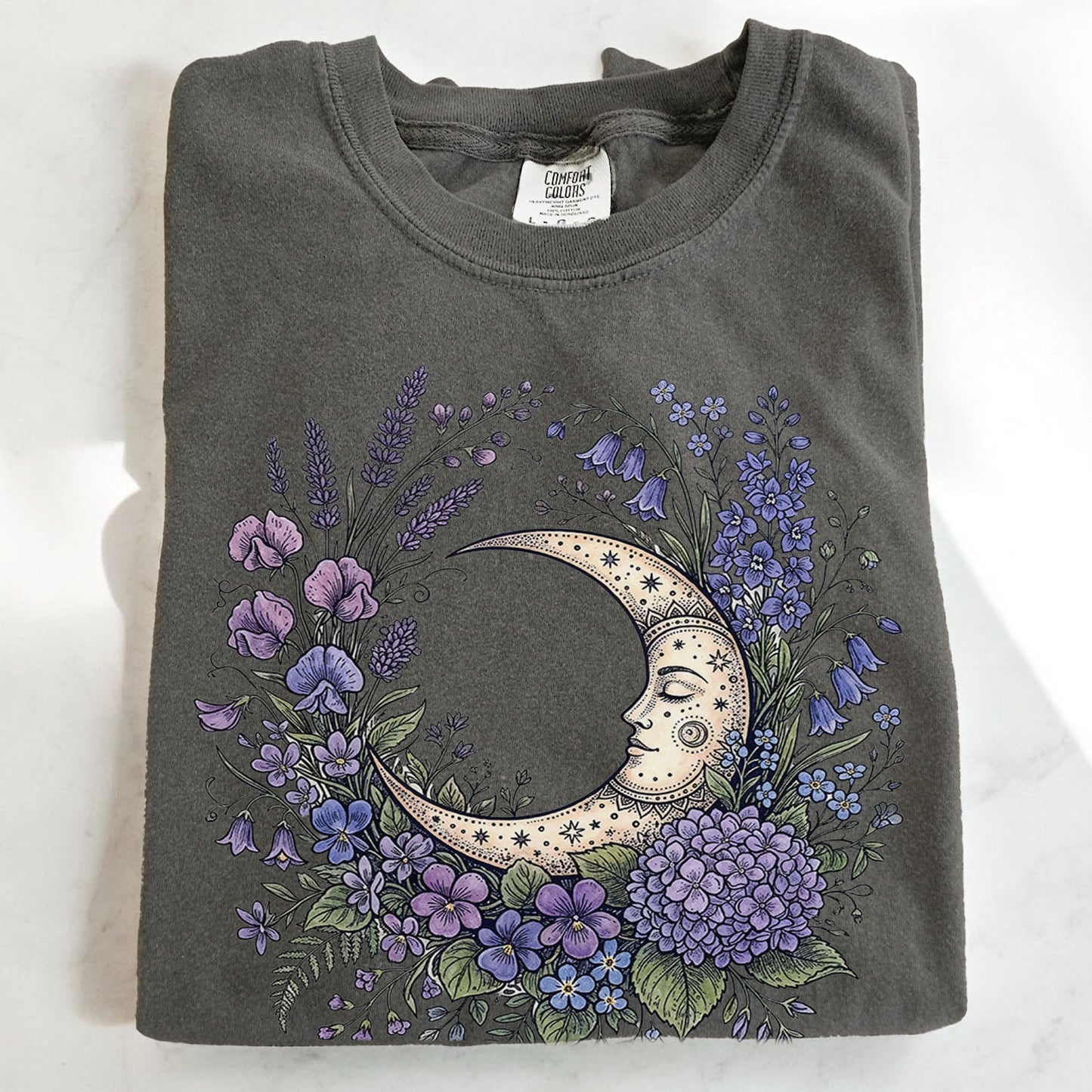 Purple Moon Floral T-Shirt