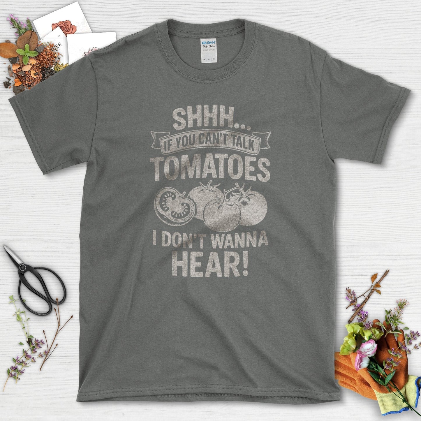 Quiet Tomatoes Humor T-Shirt