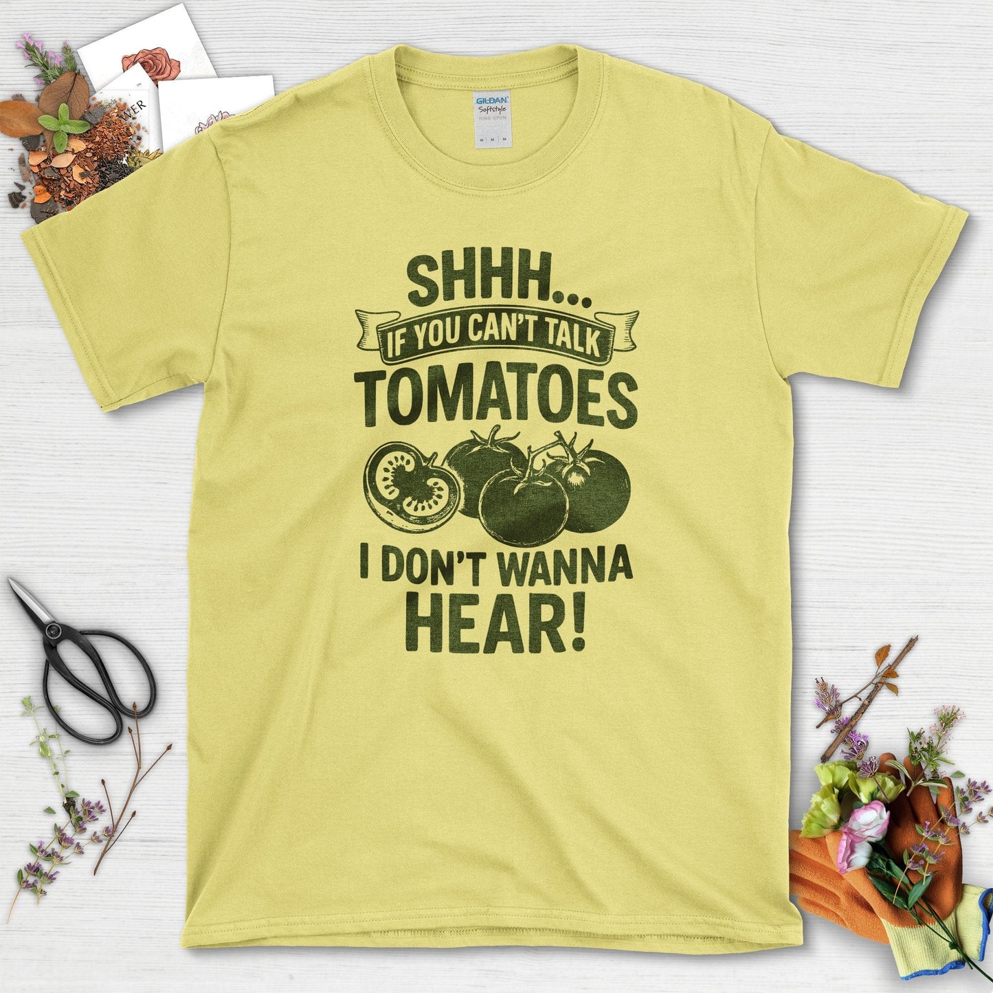Quiet Tomatoes Humor T-Shirt