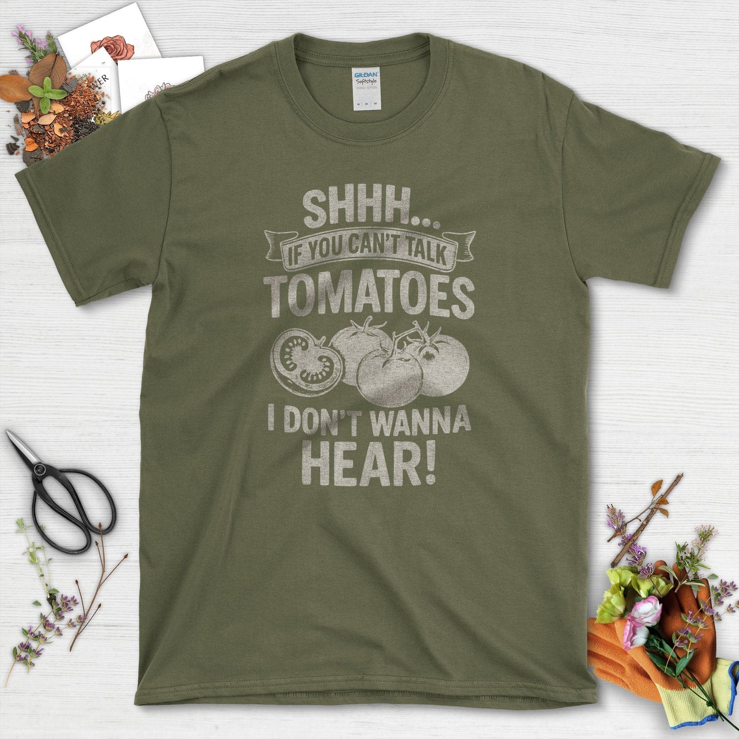 Quiet Tomatoes Humor T-Shirt