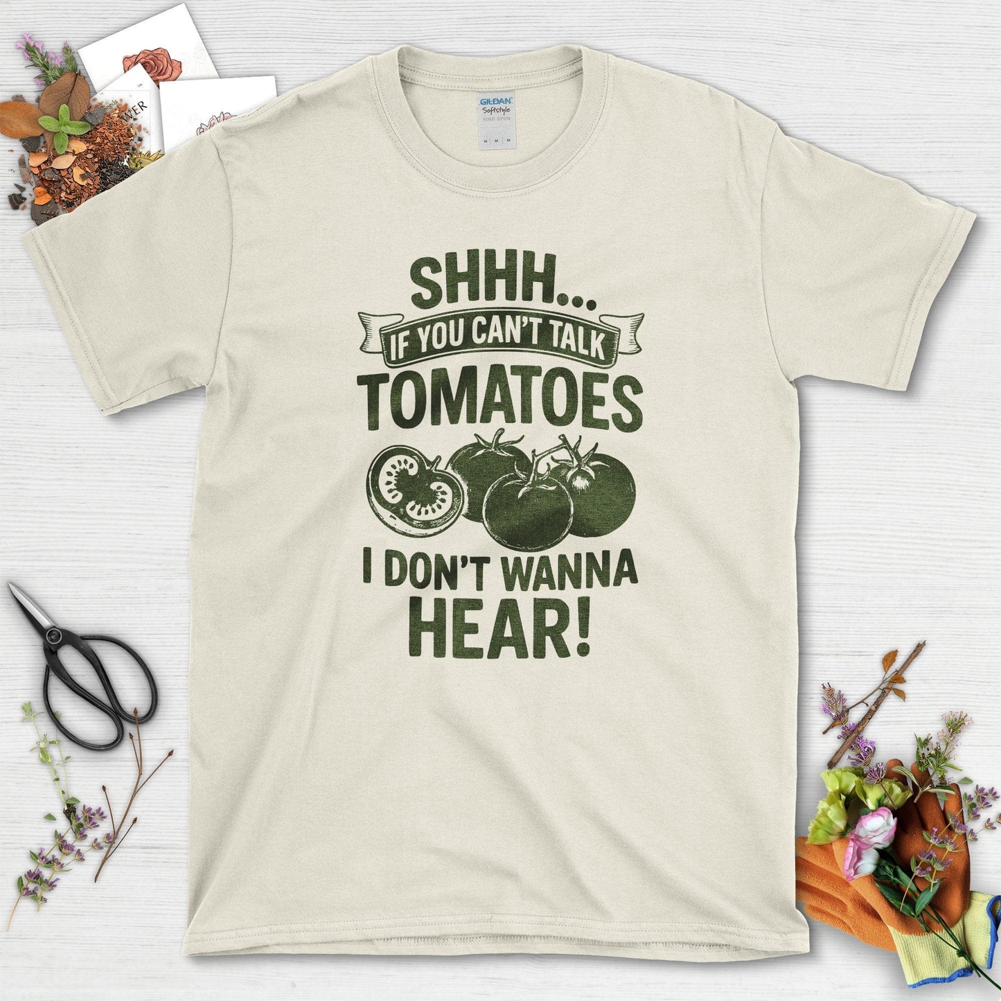 Quiet Tomatoes Humor T-Shirt