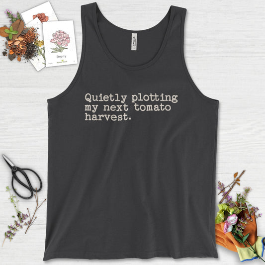 Quietly Plotting Tomato Harvest Tank Top