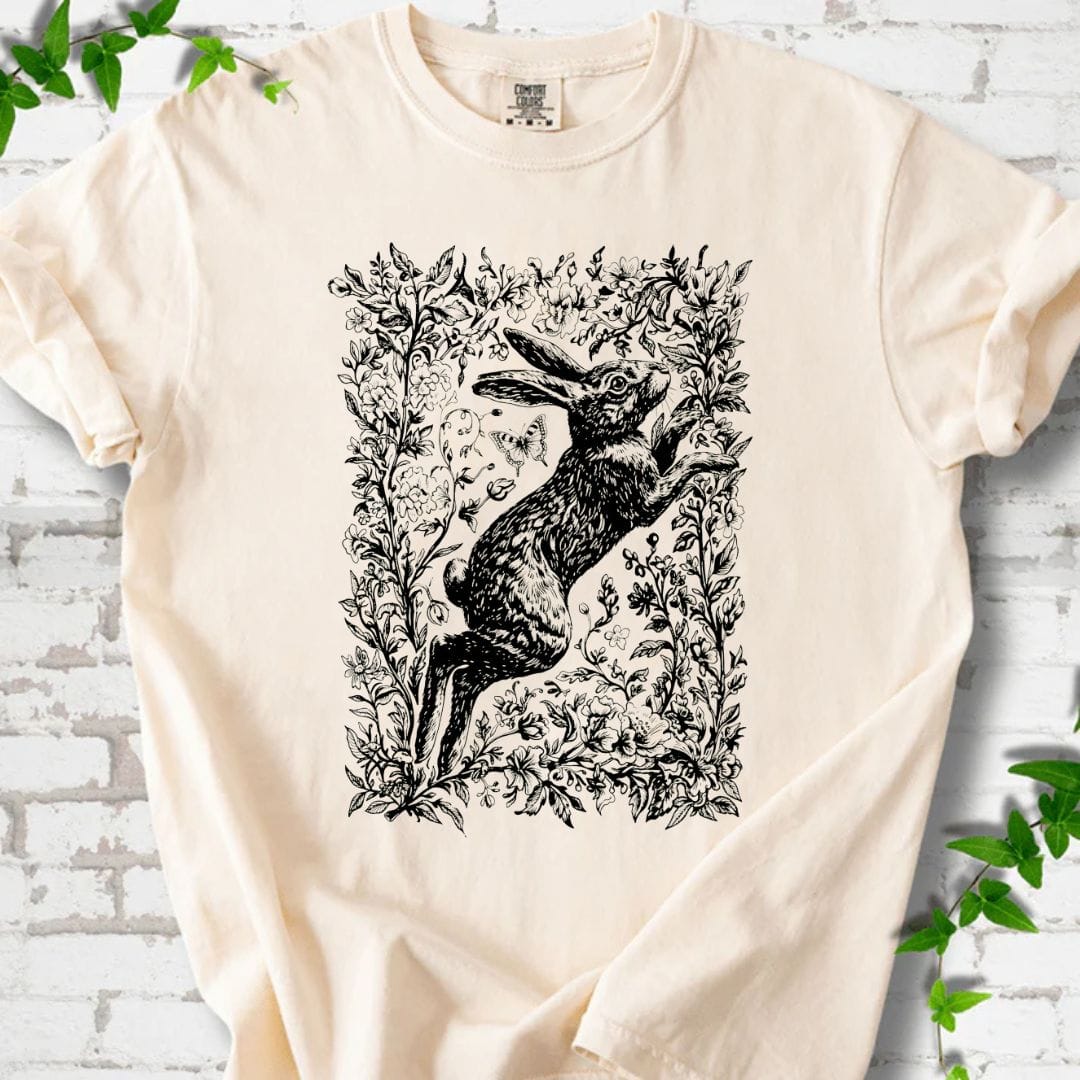 Rabbit and Flowers T-Shirt