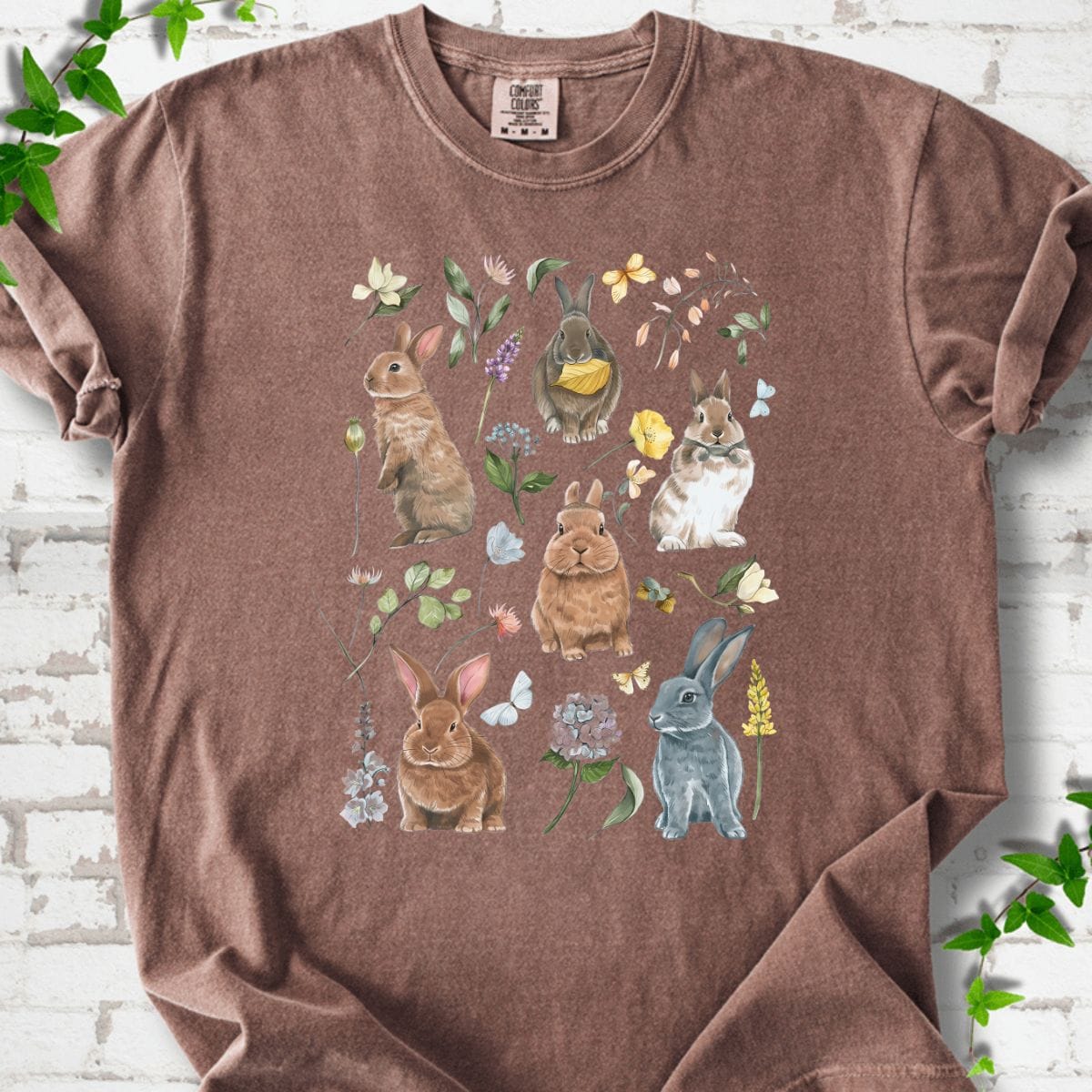 Rabbit and Flowers T-Shirt