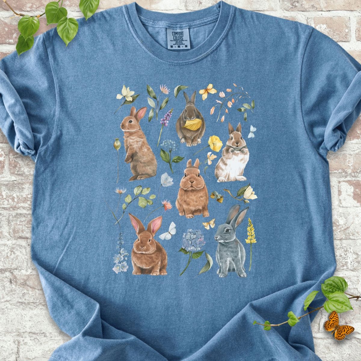 Rabbit and Flowers T-Shirt