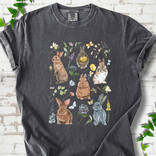 Rabbit and Flowers T-Shirt