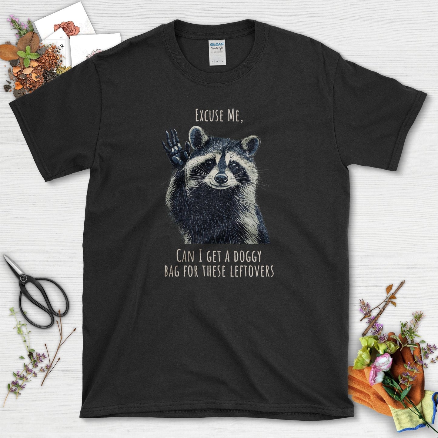 Raccoon Doggy Bag T-Shirt