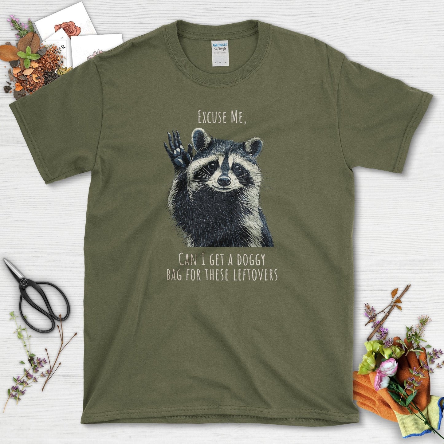 Raccoon Doggy Bag T-Shirt
