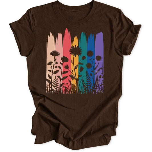 Rainbow Flowers Unisex T-Shirt