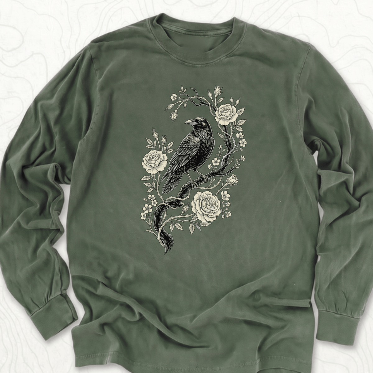 Raven Roses LS T-shirt