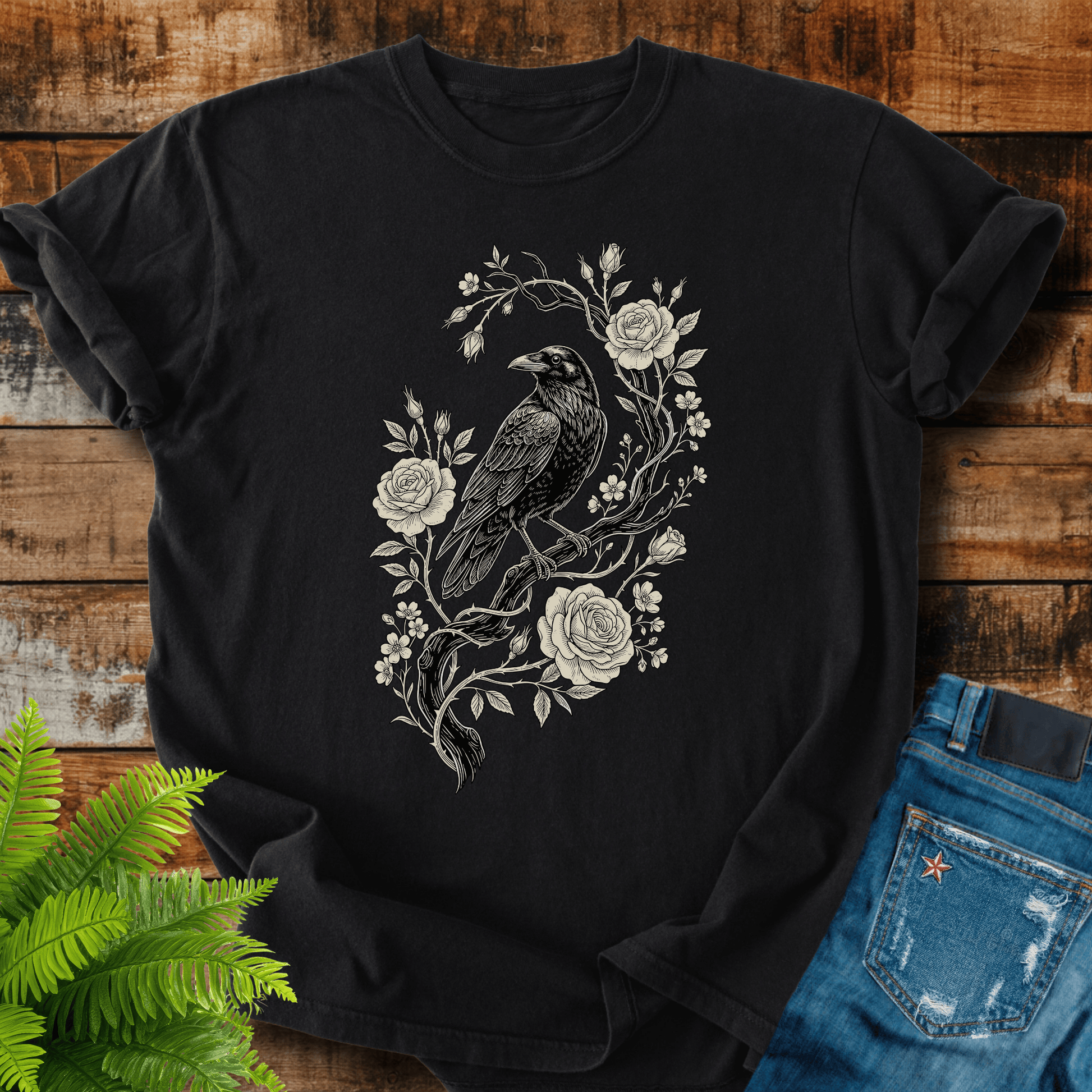 Raven Roses T-shirt