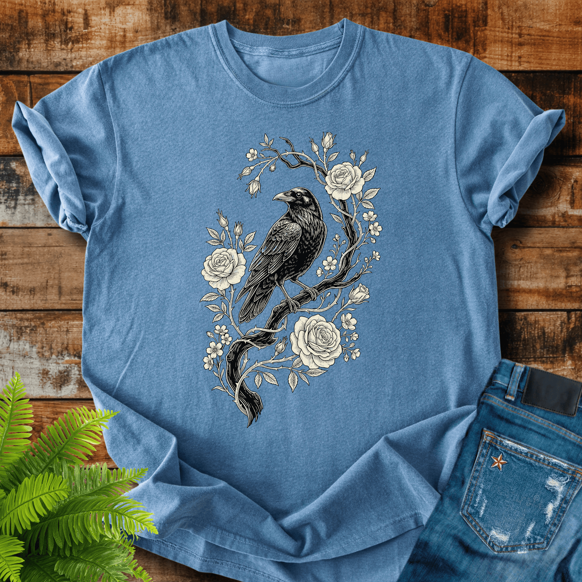 Raven Roses T-shirt
