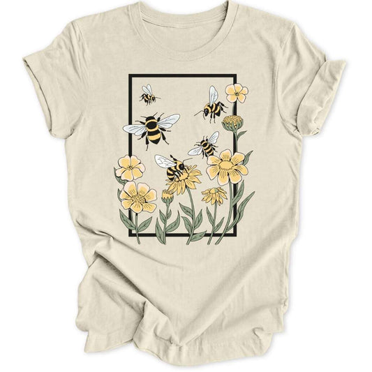 Rectangle Bees Unisex T-Shirt