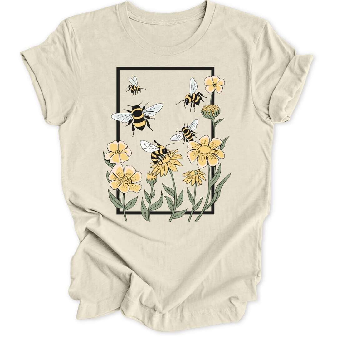 Rectangle Bees Unisex T-Shirt