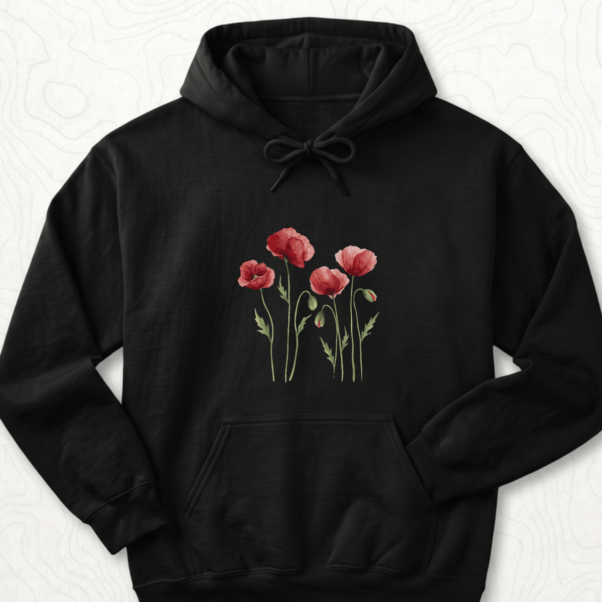 Red Poppies Hoodie