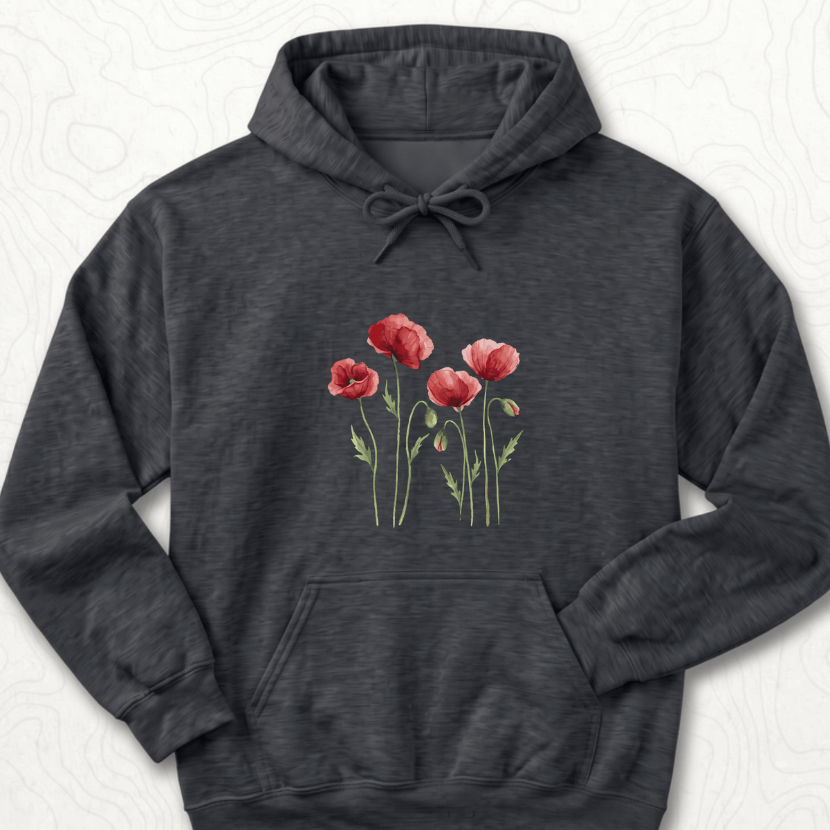 Red Poppies Hoodie
