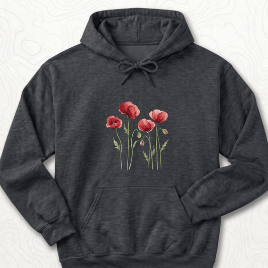 Red Poppies Hoodie
