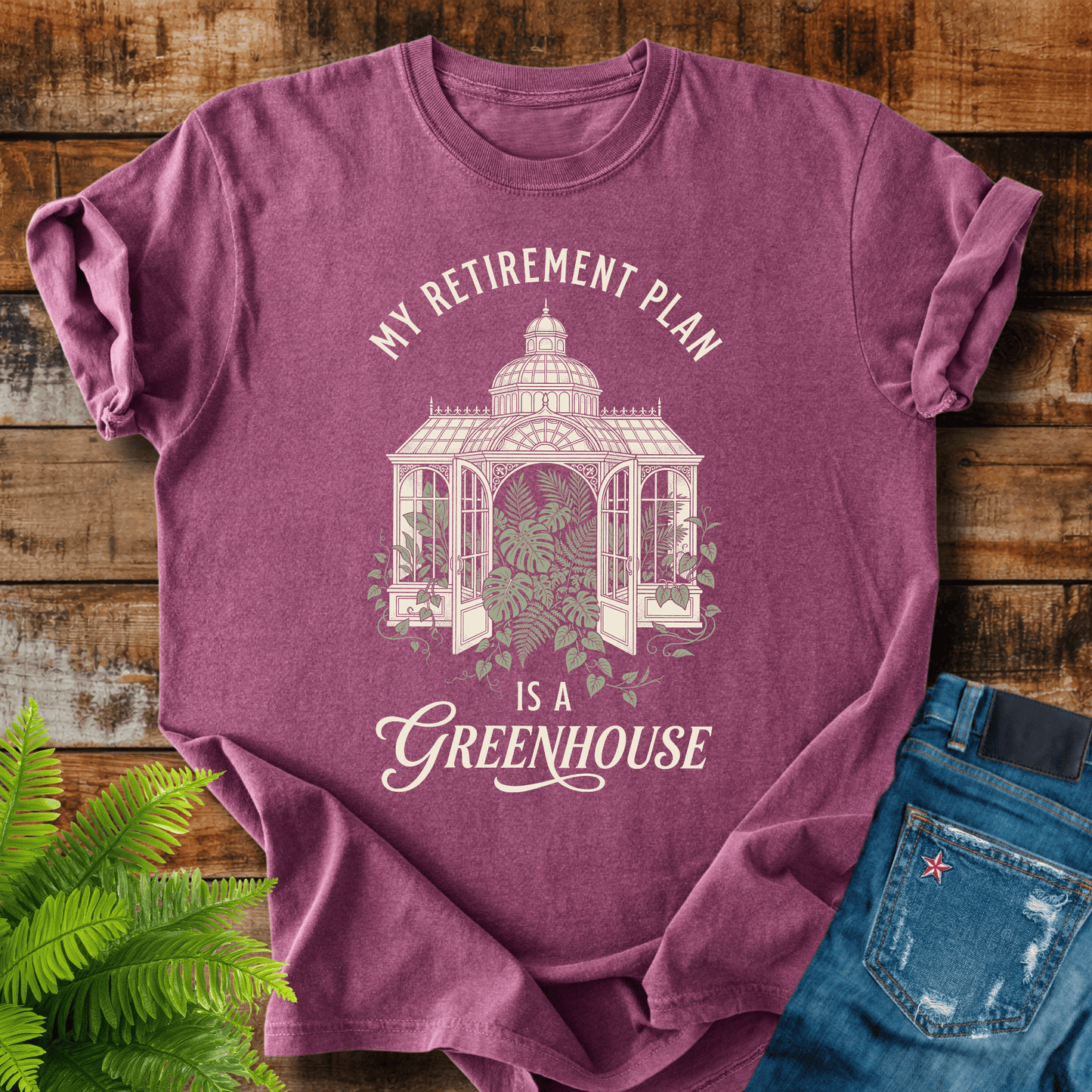 Retirement Greenhouse Plan T-shirt