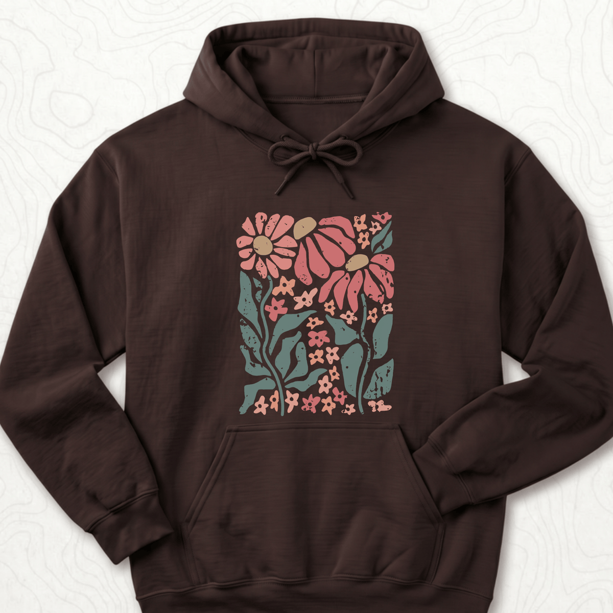 Retro Floral Hoodie