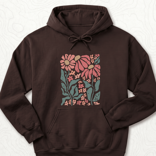 Retro Floral Hoodie