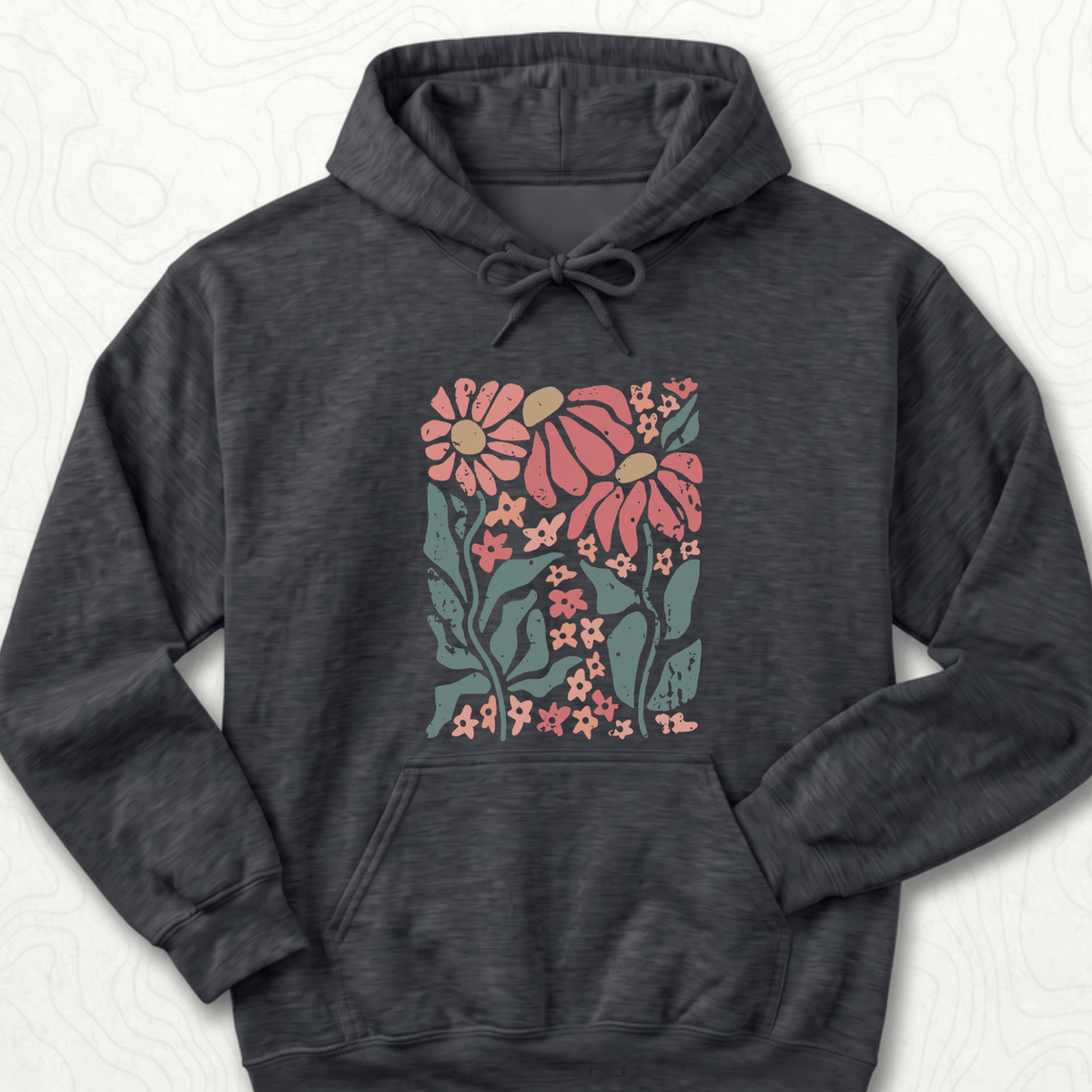 Retro Floral Hoodie