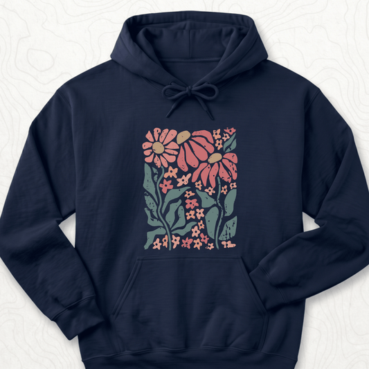 Retro Floral Hoodie