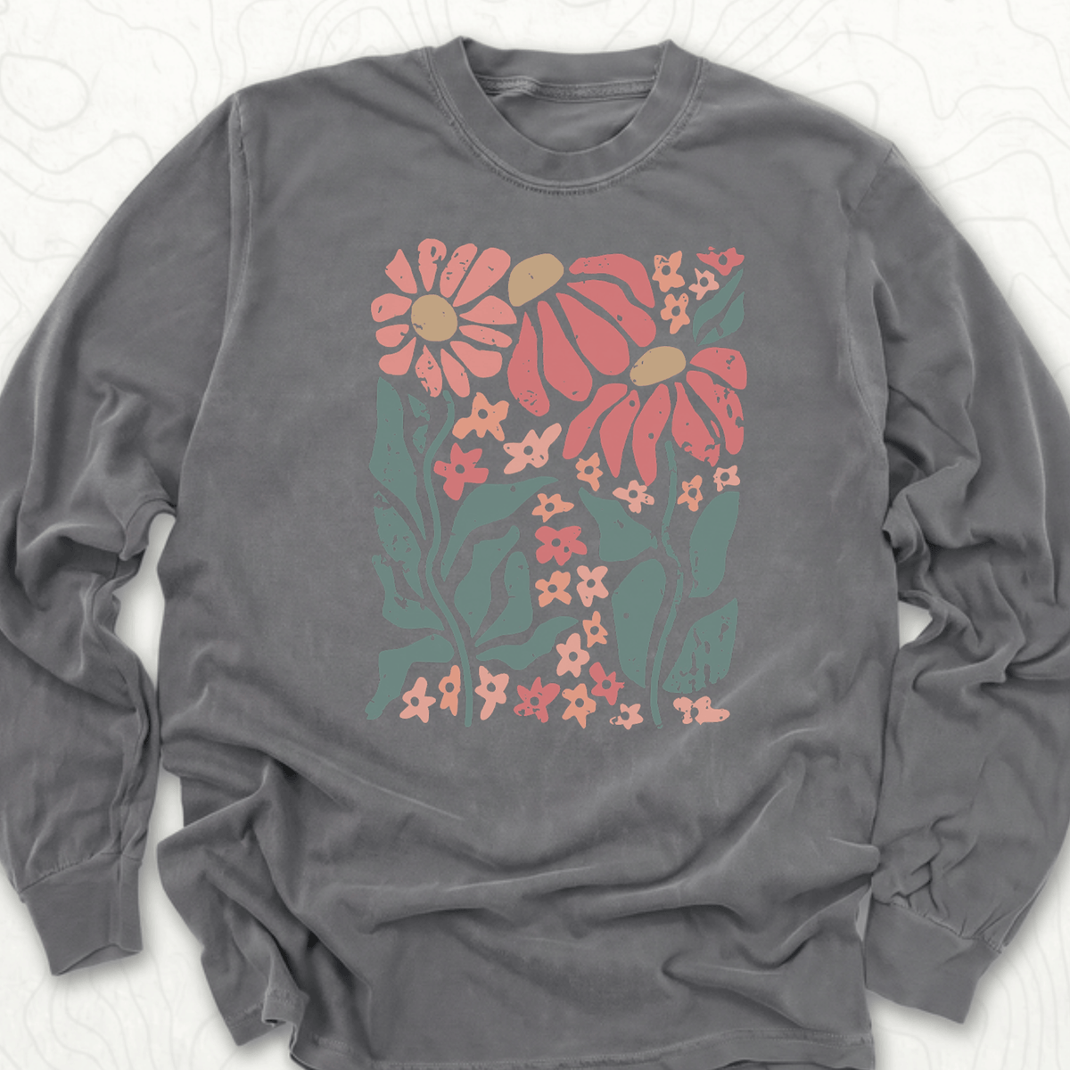 Retro Floral LS T-shirt