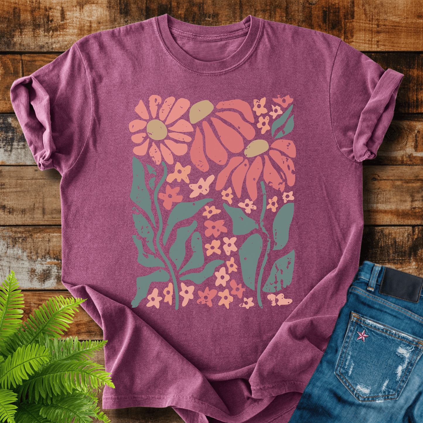 Retro Floral T-shirt